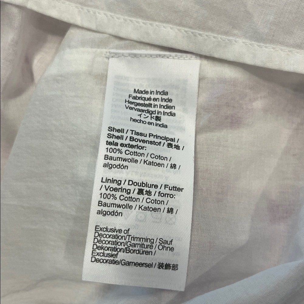 NEW J. Crew Sleeveless belted tiered midi dress white violet storm size 4 floral - Picture 12 of 12